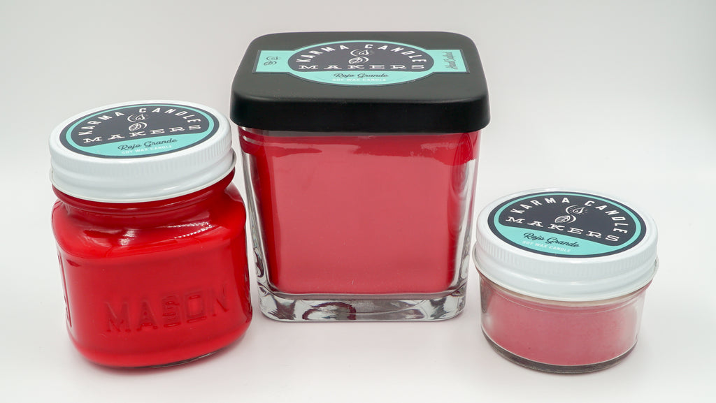 Karma Candle Makers Rojo Grande Soy Candles